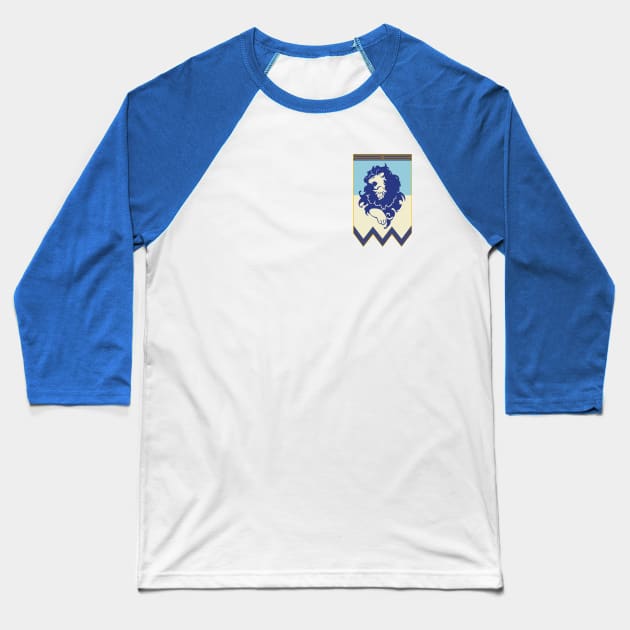 Blue Lions Banner Baseball T-Shirt by urufangu